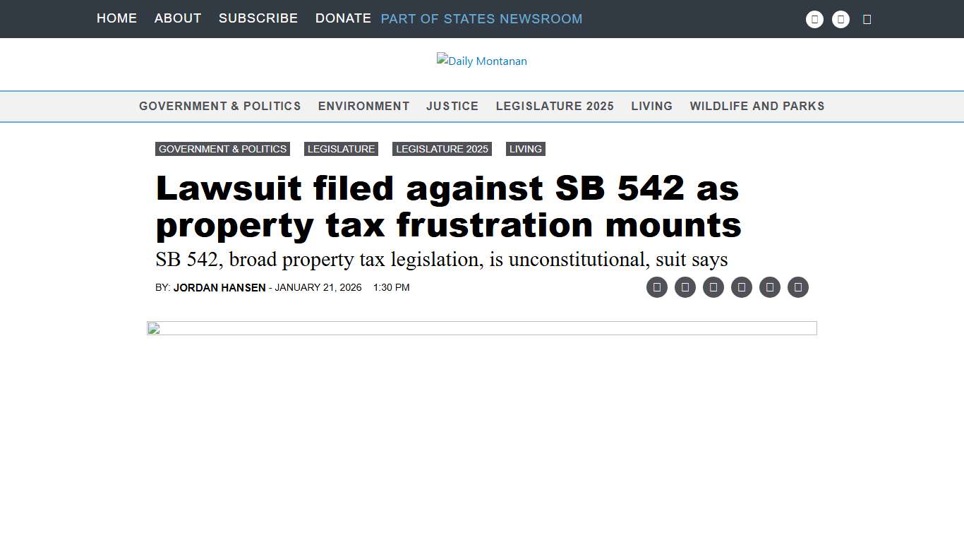 Lawsuit filed against SB 542 as property tax frustration mounts